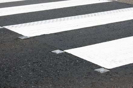 Metallic Road Studs For Pedestrian Crossings