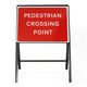 Pedestrian Crossing Point Sign - Zintec Metal Sign Face | 600x450mm