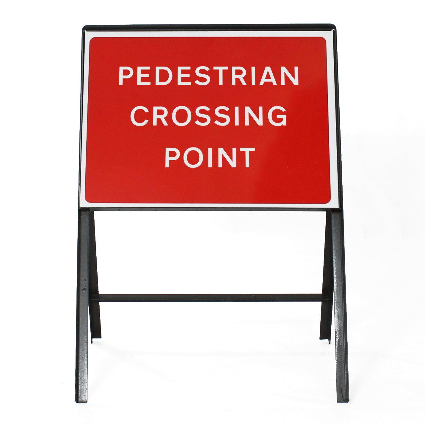 Pedestrian Crossing Point Sign - Zintec Metal Sign Face | 600x450mm ...