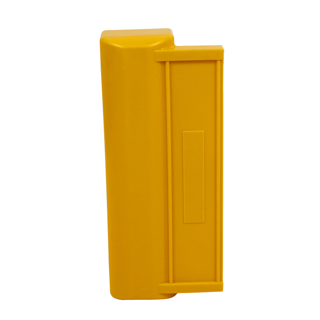 Yellow Plastic Pedestrian Friendly Scroll Armco Barrier End Cap Inc. Reflectors