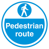 Pedestrian Route Floor Sign - Self Adhesive