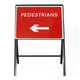 Pedestrians Keep Left Sign - Zintec Metal Sign Face | 7018 | 600x450mm