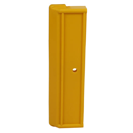 Yellow Rigid Plastic Armco Barrier End Cap Inc. Reflectors