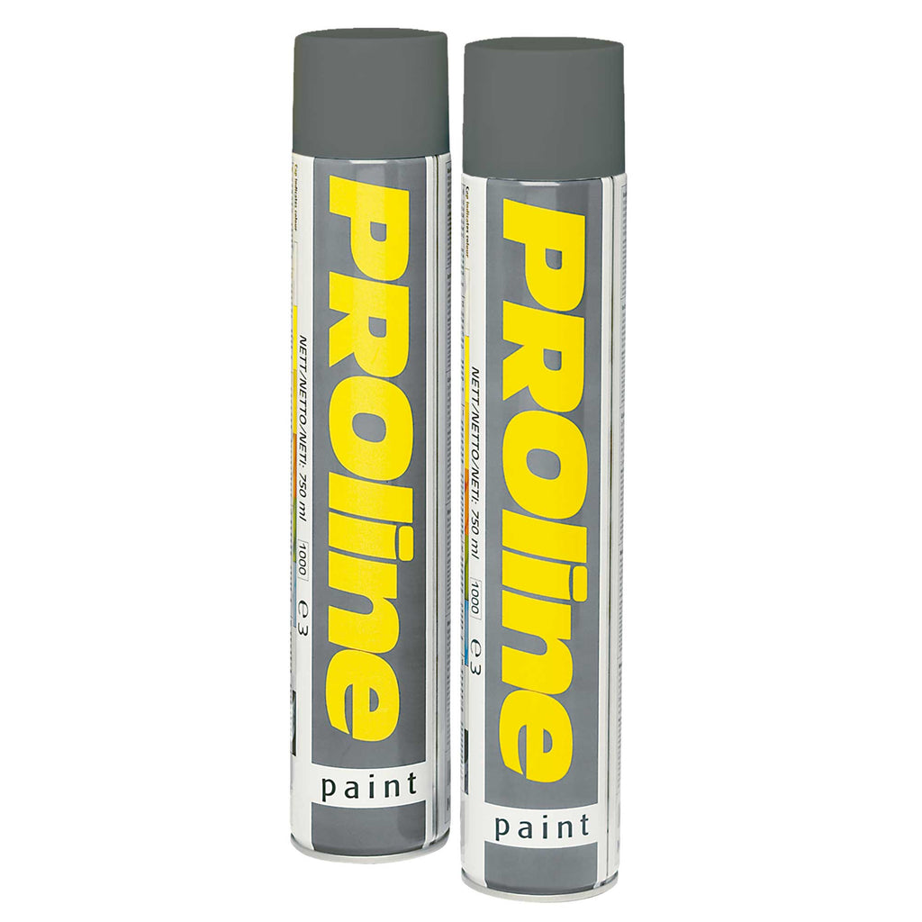 PROline Spray Paint Line Marking Paint 750ml Aerosol (Grey)