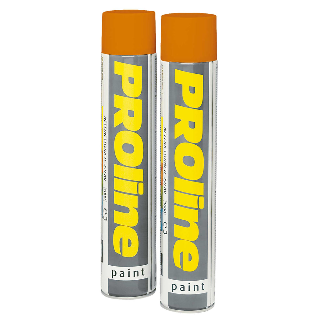 PROline Spray Paint Line Marking Paint 750ml Aerosol (Orange)