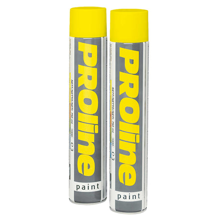 PROline Spray Paint Line Marking Paint 750ml Aerosol (Yellow)