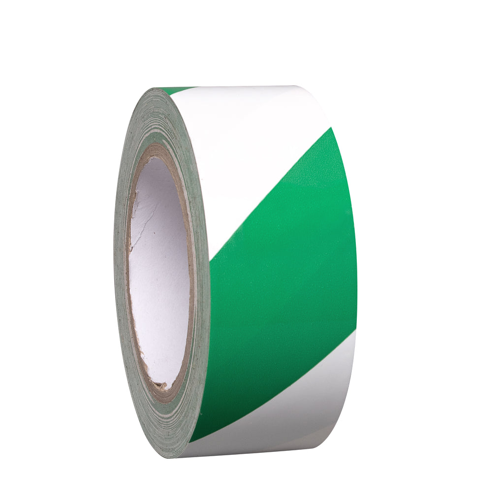 50mm Line Marking Tape, Indoor Use Multiple Colours PROline (Green & White)