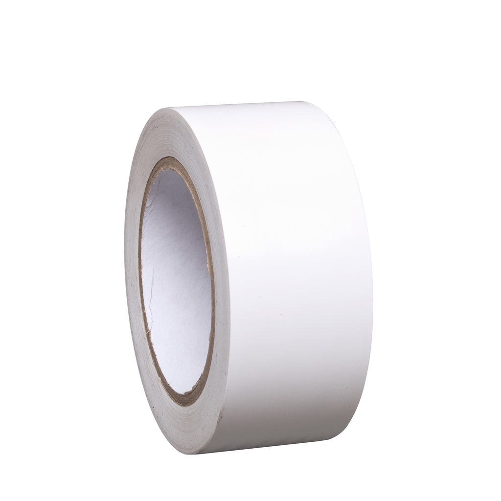 Proline Vinyl Line Tape, Multiple Colours & Widths, Heavy Duty (White / 25m / 50mm)