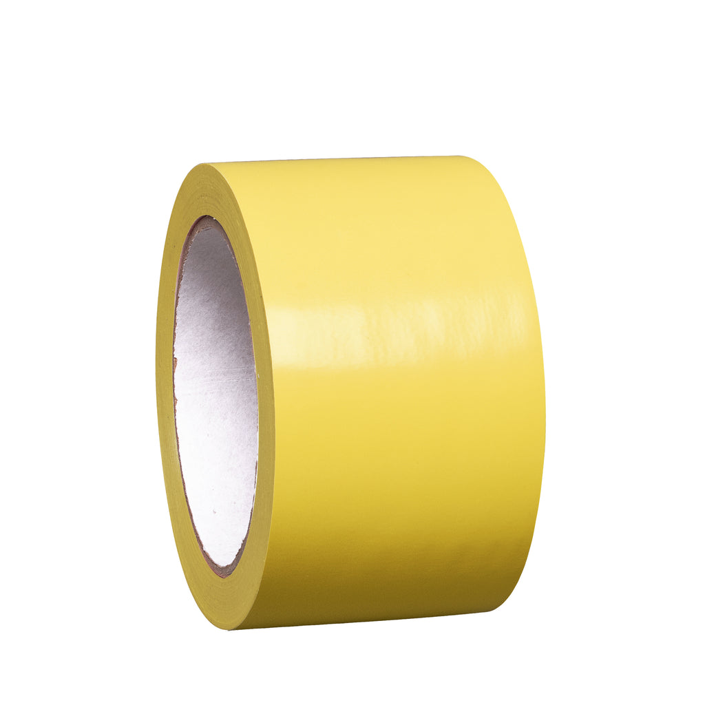 Proline Vinyl Line Tape, Multiple Colours & Widths, Heavy Duty (Yellow / 25m / 75mm)