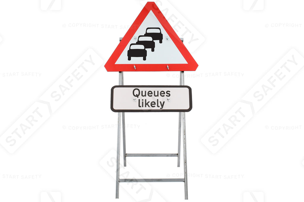 Queues Likely Sign Quick Fit Face Dia. 584 (Face Only) | 750mm