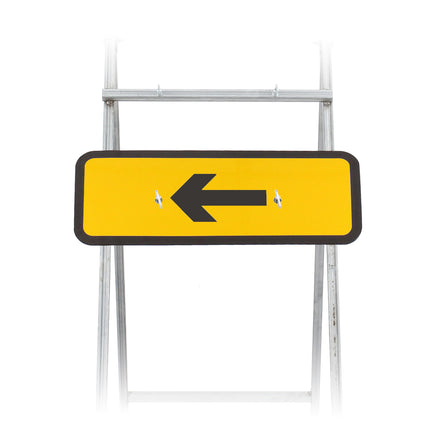 Arrow Left or Right Sign Quick Fit Supp  (face only) | Dia. 573| Colour Choice | 725x275mm