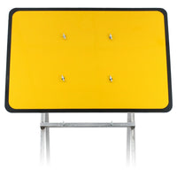 1050x750mm Blank Quick Fit Sign Plastic RA1 - Yellow & Black