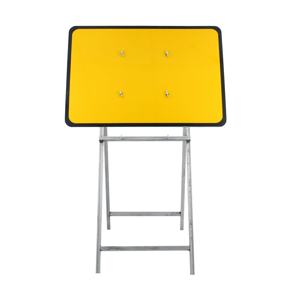 1050x750mm Blank Quick Fit Sign Plastic RA1 - Yellow & Black