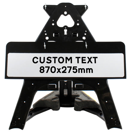 Custom QuickFit EnduraSign Drop Supplemenary Plate | 870x275mm (face only)