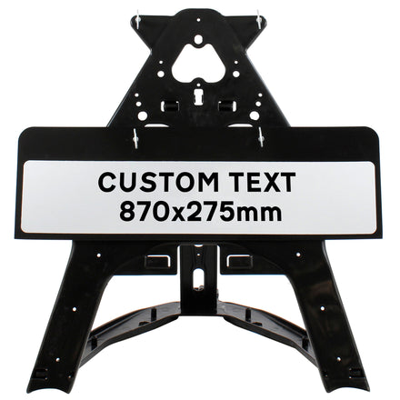 Custom QuickFit EnduraSign Drop Supplemenary Plate | 870x275mm (face only)