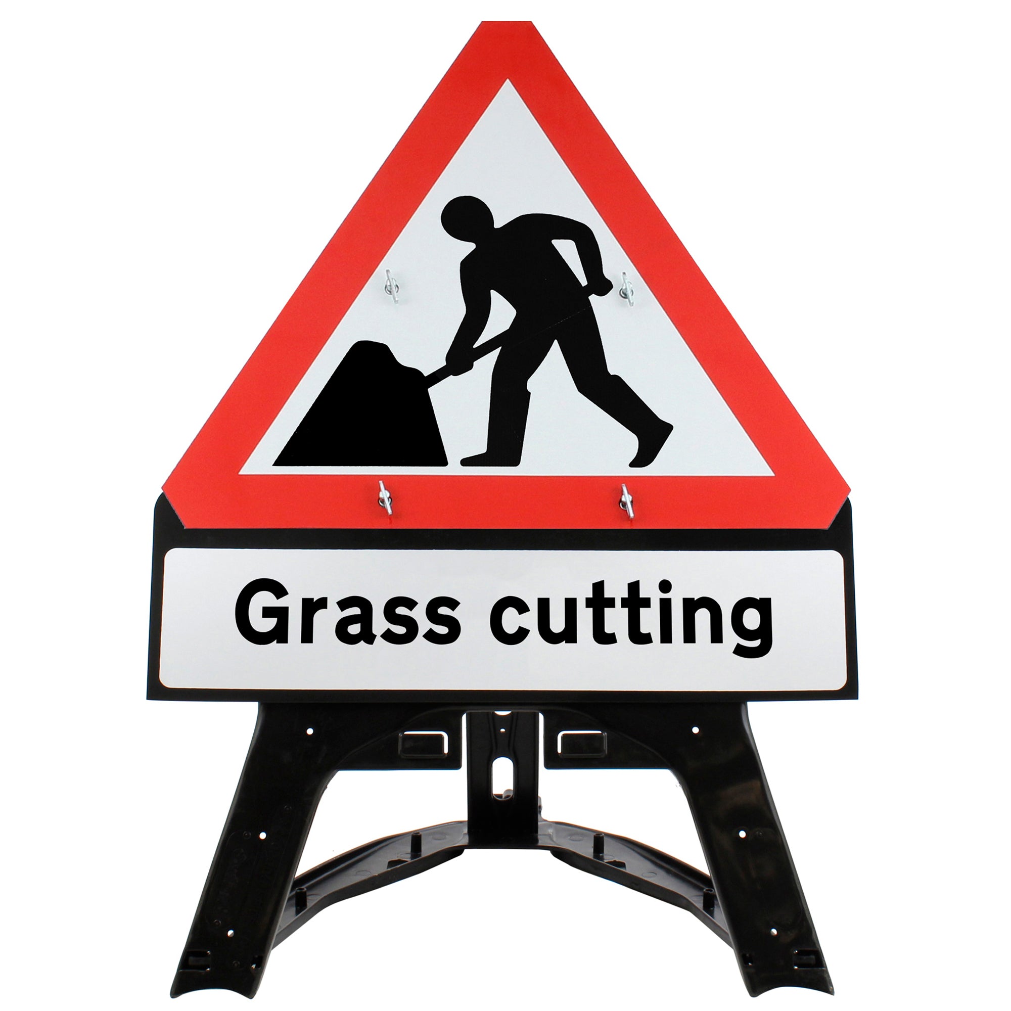 Men At Work Inc. 'Grass cutting' Sup. Plate Road Sign | Dia. 7001 ...