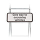 Give Way To Oncoming Vehicles  Sign Quick Fit  (face only) | Dia. 615.1 | 725x275mm