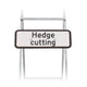 Hedge Cutting Sign Quick Fit  (face only) | Dia. 7001.1