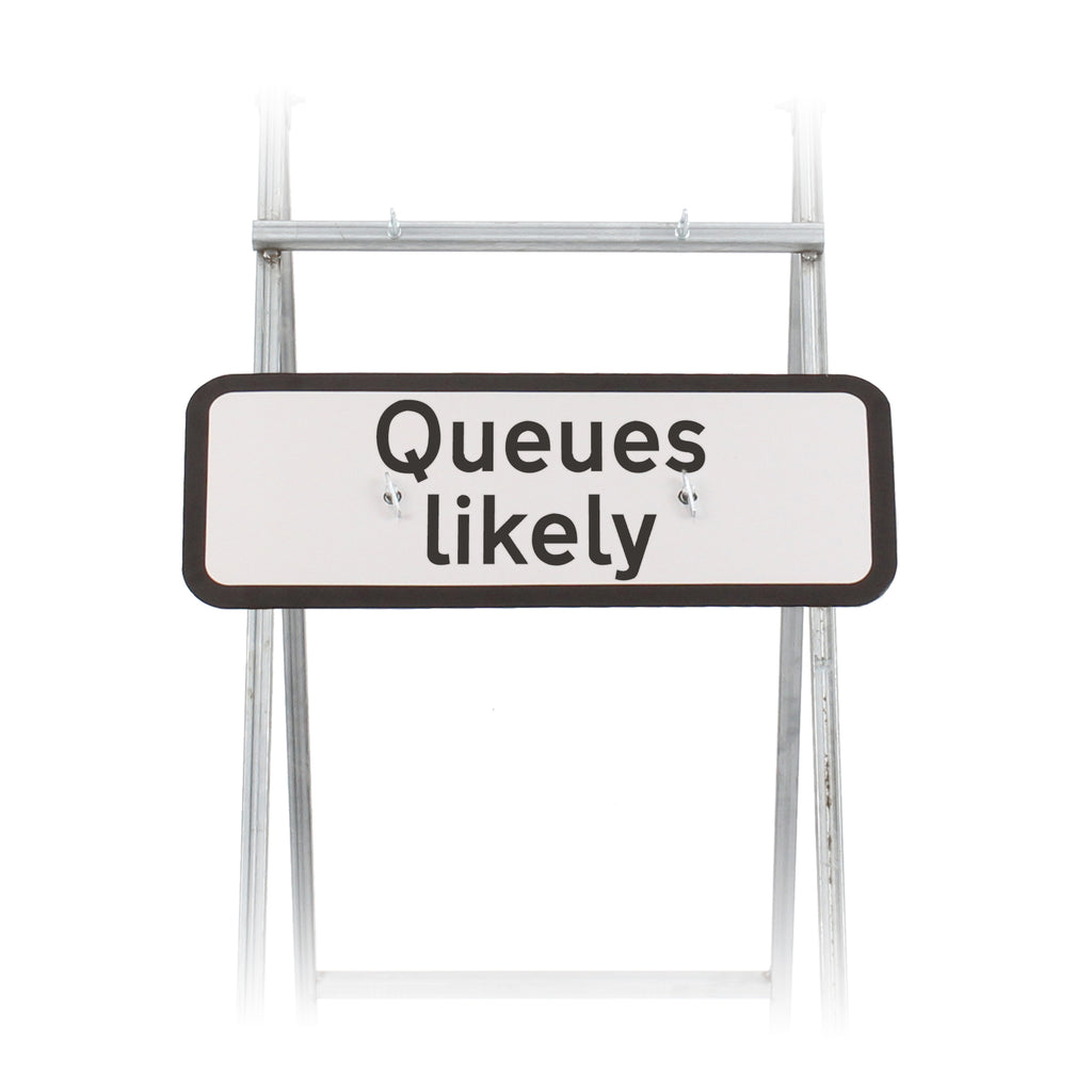 Queues likely Sign Quick Fit  (face only) | Dia. 584.1