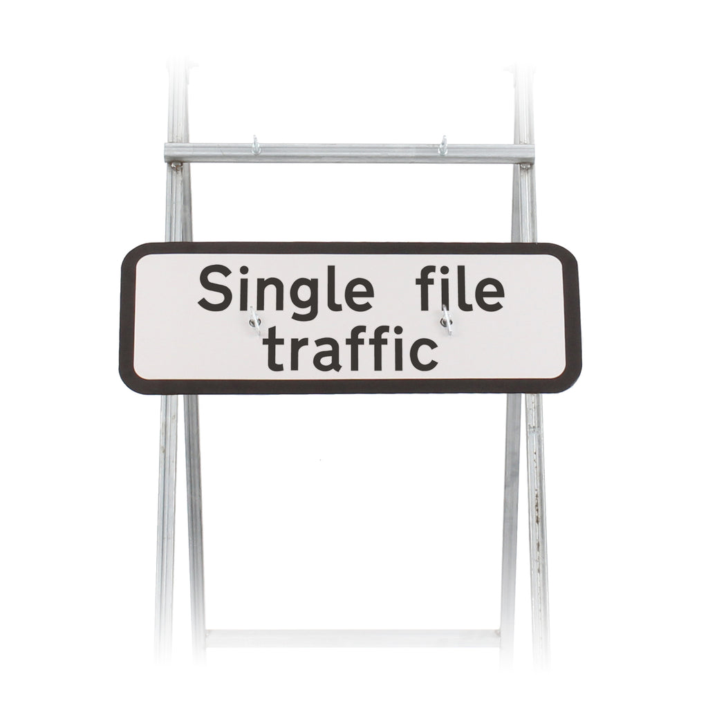 Single File Traffic Sign Quick Fit  (face only) | Dia. 518|  725x275mm