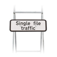 Single File Traffic Sign Quick Fit  (face only) | Dia. 518|  725x275mm