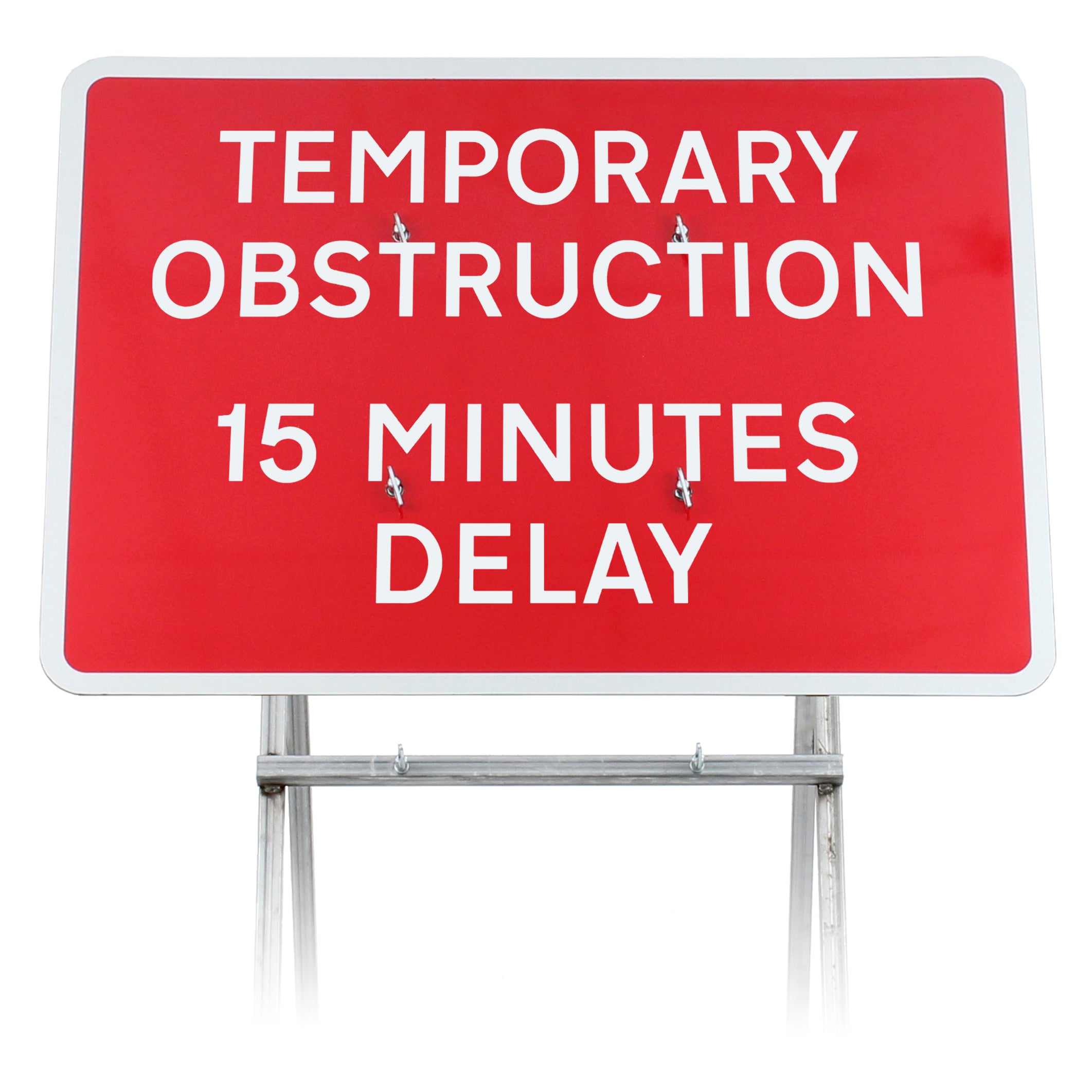 Temporary Obstruction 15 Minute Delay Quick Fit Sign (face only ...