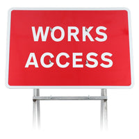 Works Access Sign Diagram 7301 |Quick Fit (face only) | 1050x750mm