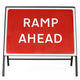 Ramp Ahead Sign - Zintec Metal Sign Dia 7010.1 Face | 1050x750mm