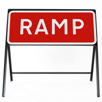 RAMP Sign - Zintec Metal Sign Dia 7013 Face | 1050x450mm