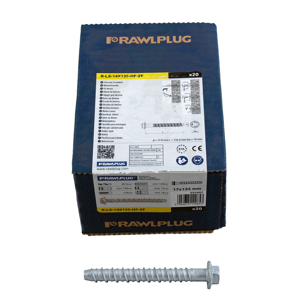 Rawlplug 14 x 135mm Self-Tapping ScrewBolt