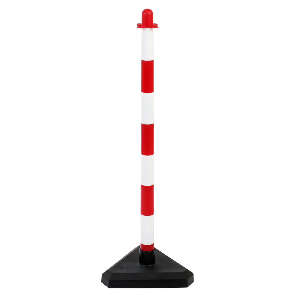 Guarda Post & Base  | Multiple Colours | Chain Barriers (Red & White / Plastic Concrete Filled)