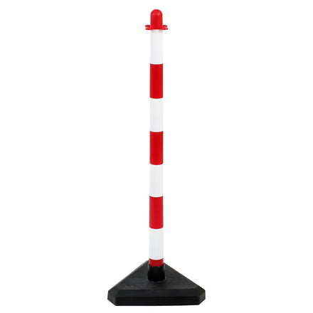 Guarda Post & Base  | Multiple Colours | Chain Barriers (Red & White / Plastic Concrete Filled)