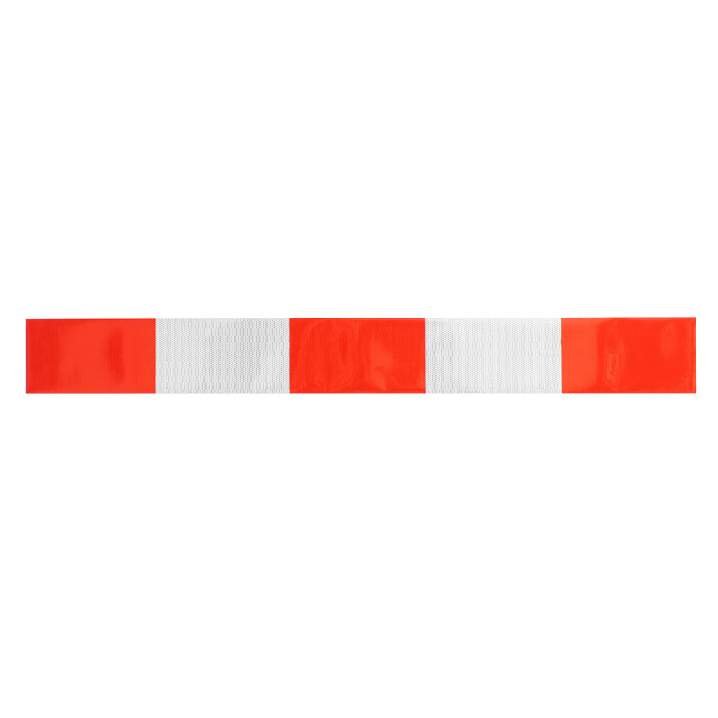 Adhesive Retro-Reflective Tape Strip for Barriers & Posts - 1.25m Strips