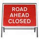 Road Ahead Closed Sign - Zintec Metal Sign Dia 7010.1 Face | 1050x750mm