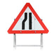 Road Narrows Reversible Quick Fit Sign Dia. 517 750mm 3mm Plastic RA1 (face only) | 750mm