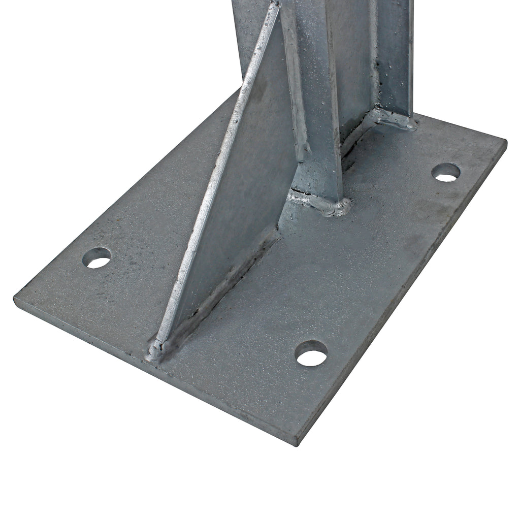 Bolt Down 760mm RSJ Armco Barrier Post Galvanised Steel