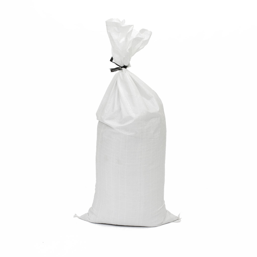 SandBags - White / Black Polypropylene (Empty / Unfilled) (White)