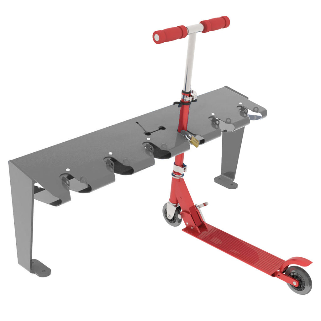 Triangle Scooter Rack Scooter Rack With Choice Of Colours Wall Mounted – Start Safety UK