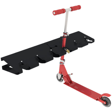 Scooter Rack Galvanised & Painted Wall Mounted (Wall Mounted / Black RAL 9005)