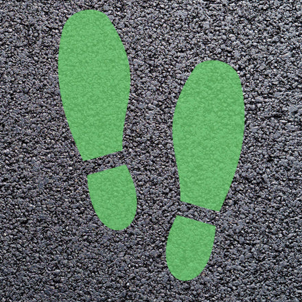 Animal Footprint Playground Markings (Pair) (Langley Green - 6018 / Shoeprint)