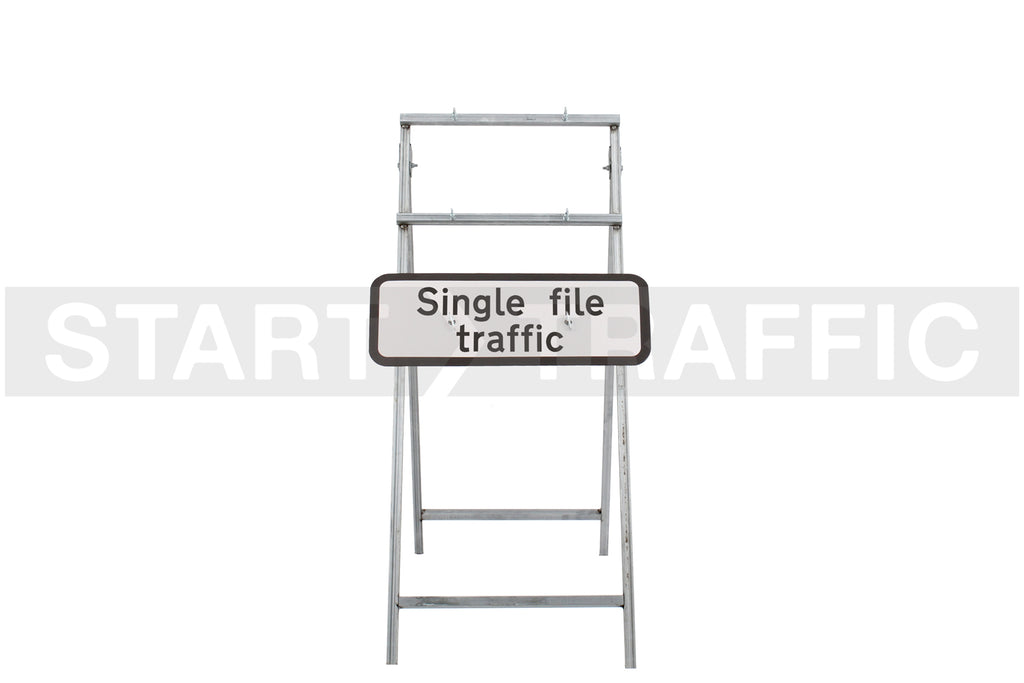 Single File Traffic Sign Quick Fit  (face only) | Dia. 518|  725x275mm