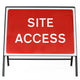 Site Access Sign - Zintec Metal Sign Face | 1050x750mm