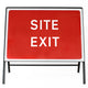 Site Exit Sign - Zintec Metal Sign Face | 1050x750mm