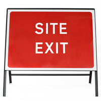 Site Exit Sign - Zintec Metal Sign Face | 1050x750mm