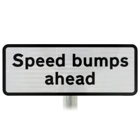 Speed Bumps Ahead Supplementary Plate - Post Mount