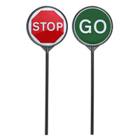 Stop & Go Lollipop Sign 'Stop Go' - Road Works Sign