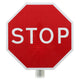 STOP Sign, Post Mounted Diagram 601.1 R2/RA2