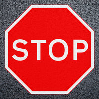 Stop Preformed Thermoplastic Road Marking