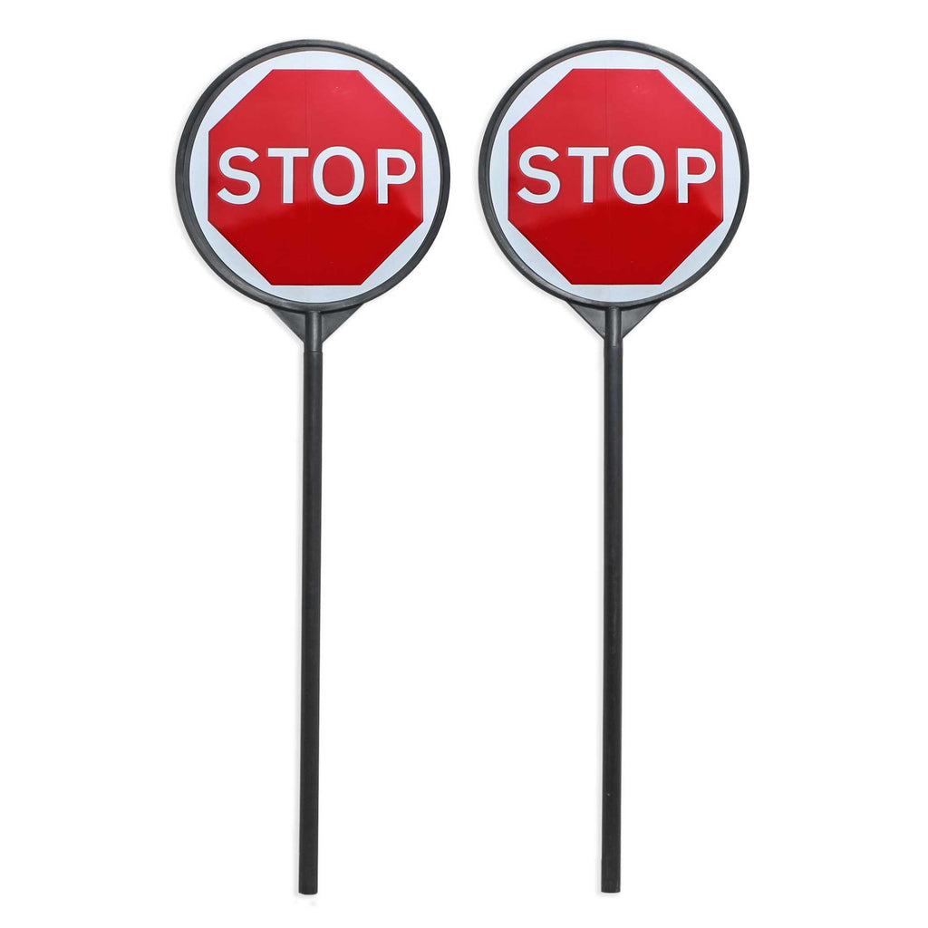 Stop & Go Lollipop Sign 'Stop Go' - Road Works Sign (STOP / STOP)