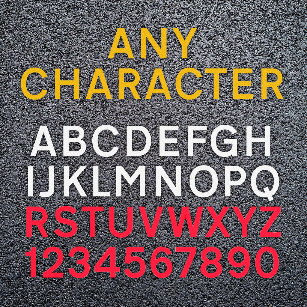 Preformed Thermoplastic Numbers & Letters - Choice Of Colours & Sizes